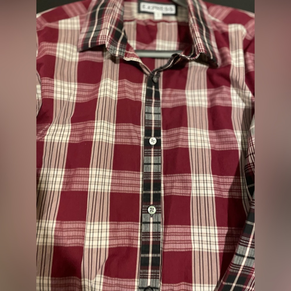 Express Men’s Plaid Button Down